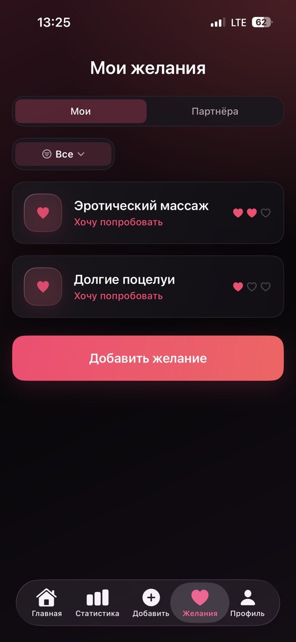 Типы событий